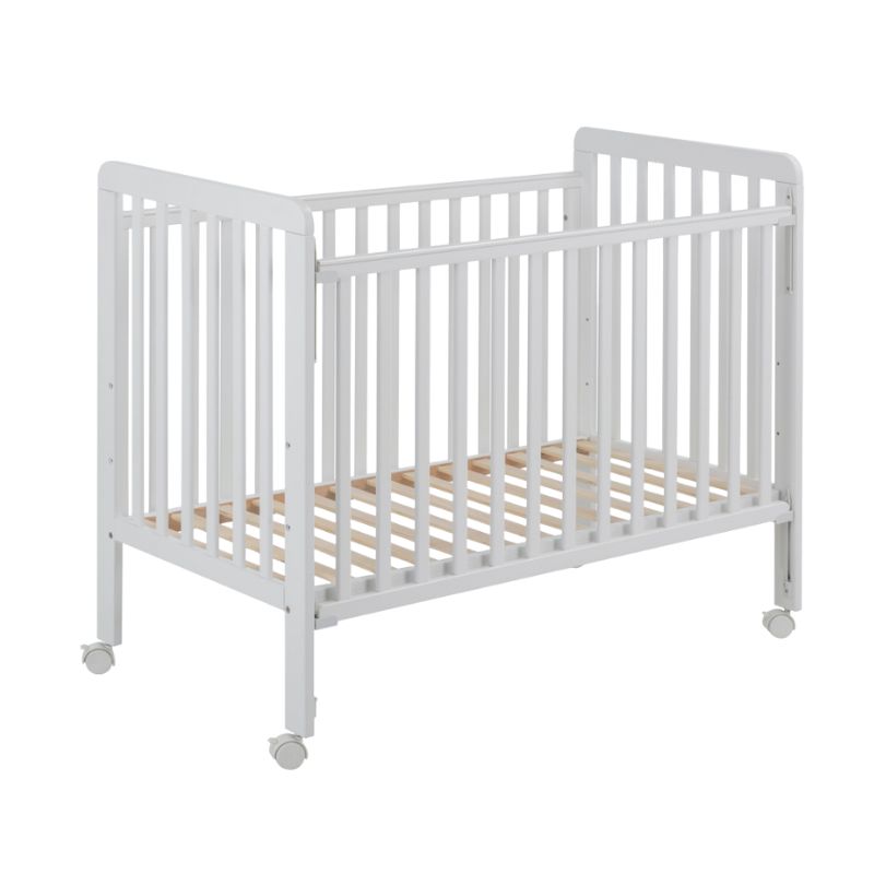 Ikid Bari Cuna lateral abatible Blanco
