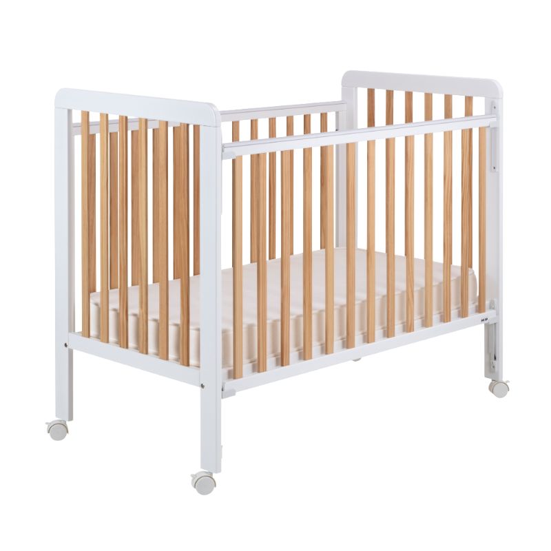 Ikid Bari Cuna lateral abatible BlancoNatural