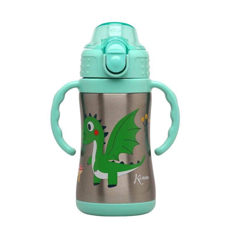 Kiokids Botella acero inoxidable 280 ml Verde